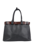 Buckle Belt Nappa Bag, back view